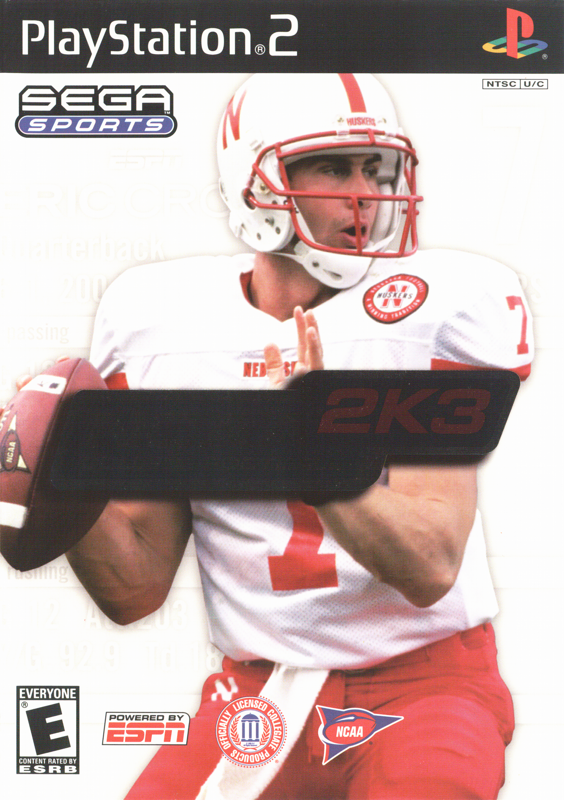 NCAA College Football 2K3 box art for Xbox